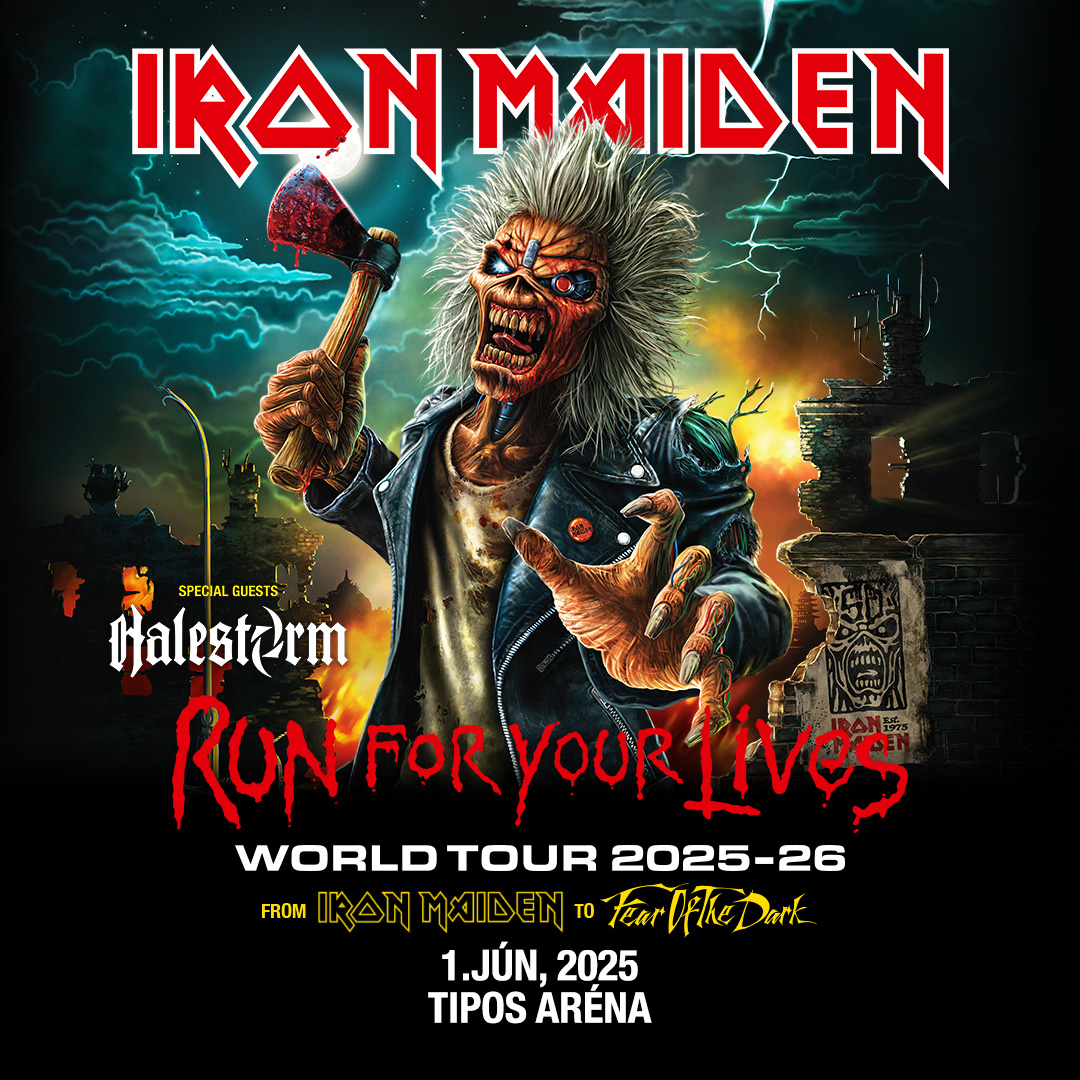 Iron Maiden ohlasuje svetové turné 2025/2026 s názvom „Run For Your Lives“