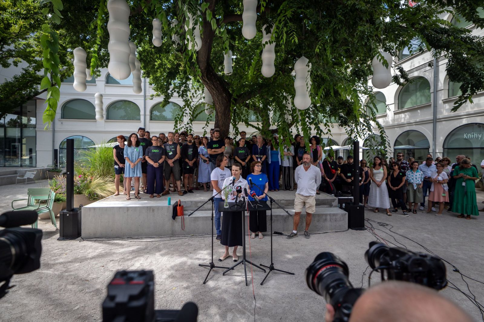 Urazilo ma to, hovorí o odvolaní riaditeľka SNG Alexandra Kusá na tlačovej konferencii.