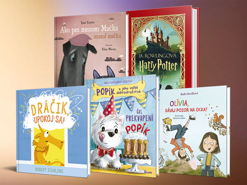 5 detských kníh: nový Harry Potter, Olívia, dráčik aj nezbedný Popík