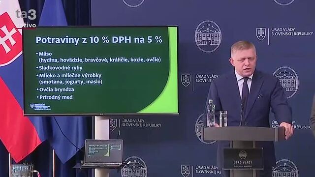 Prehľad potravín, na ktoré klesne DPH z 10 na 5 %