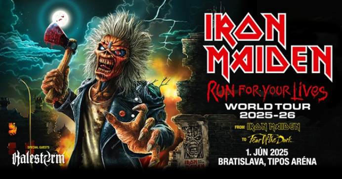 Predaj lístkov na koncert Iron Maiden v Bratislave je spustený