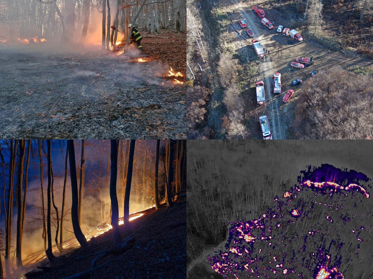 Foto: Požiar lesa vo Valaskej Belej. Zasahuje viac ako 120 hasičov