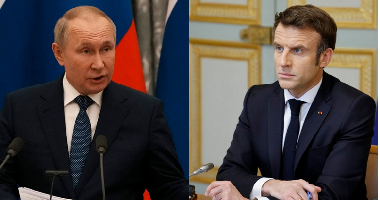 Putin telefonicky vysvetlil Macronovi prečo Rusko napadlo Ukrajinu