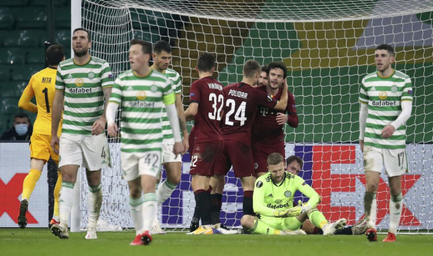 Sparta triumfovala v Celtic Parku 4:1, Kotal vyzdvihol výkon Hancka