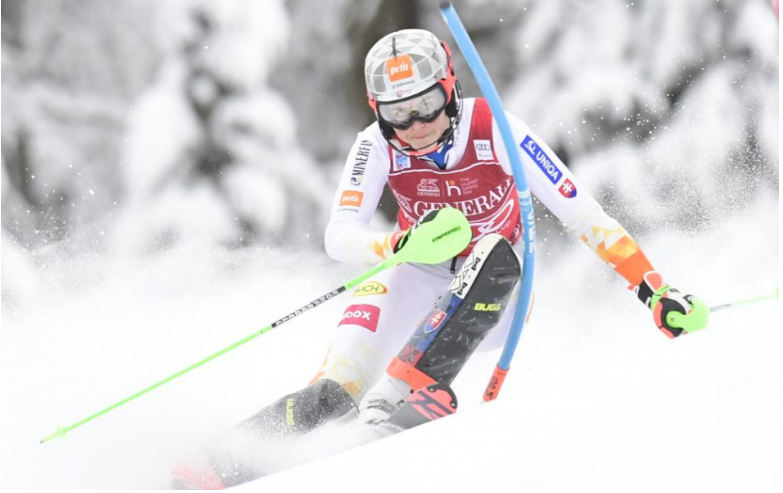 Vlhová po 1. kole slalomu v Kranjskej Gore na druhom mieste