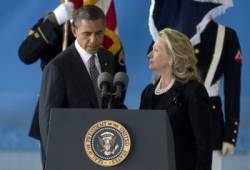 barack obama a hillary clintonova